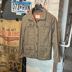 Eddie Bauer Green, Military-Style Utility Jacket/Blazer Women's Small Regular